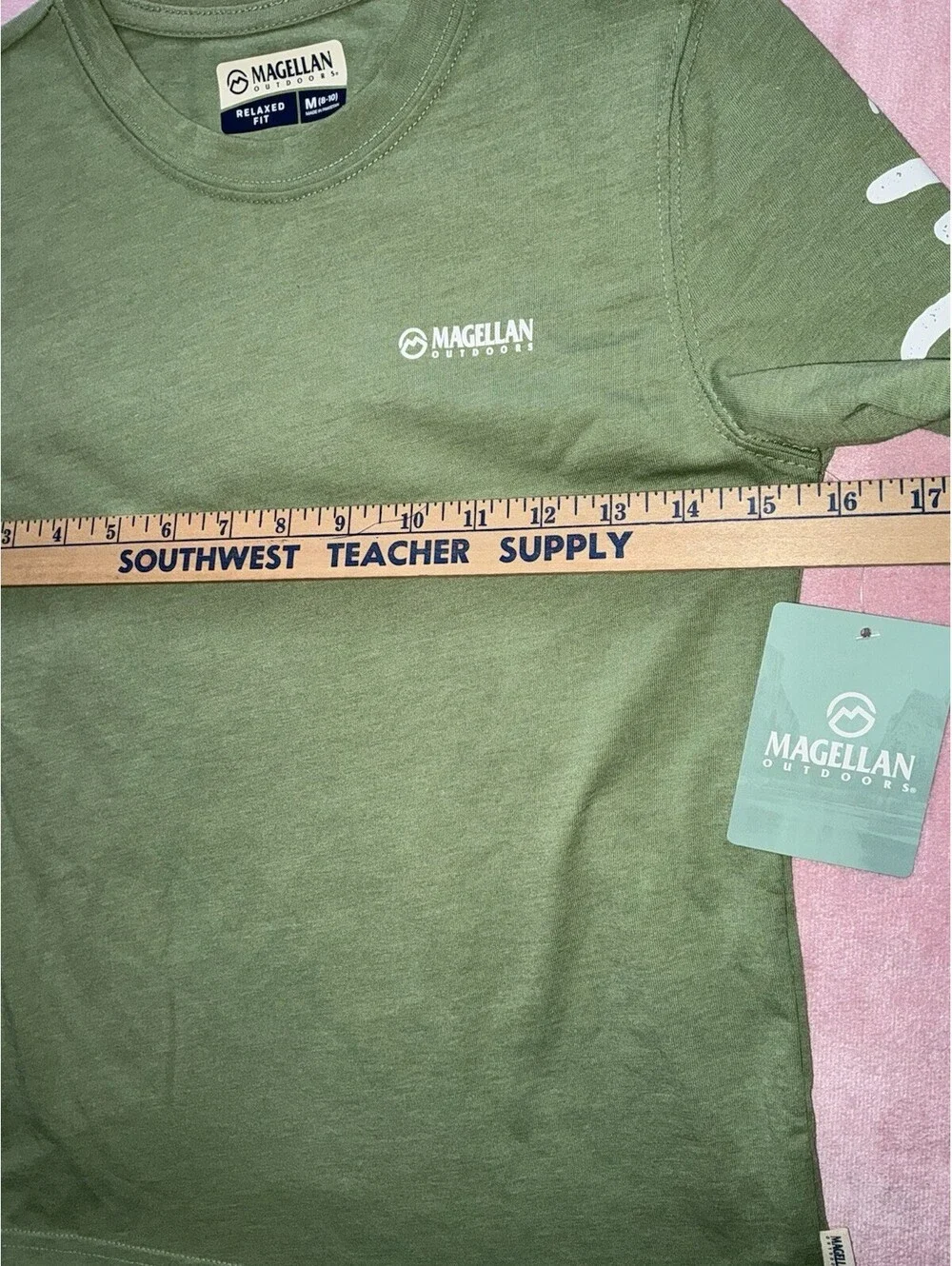 Magellan Outdoors Girls Med 8-10 NWT Long Sleeve Grotto Falls Mistletoe NWT